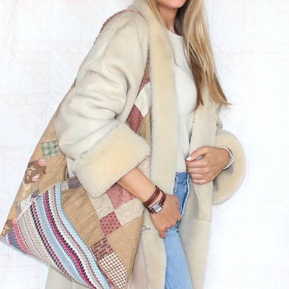 Lindsey Berns Patchwork Jazz Hobo Bag Brand New OOAK - Picture 3 of 3